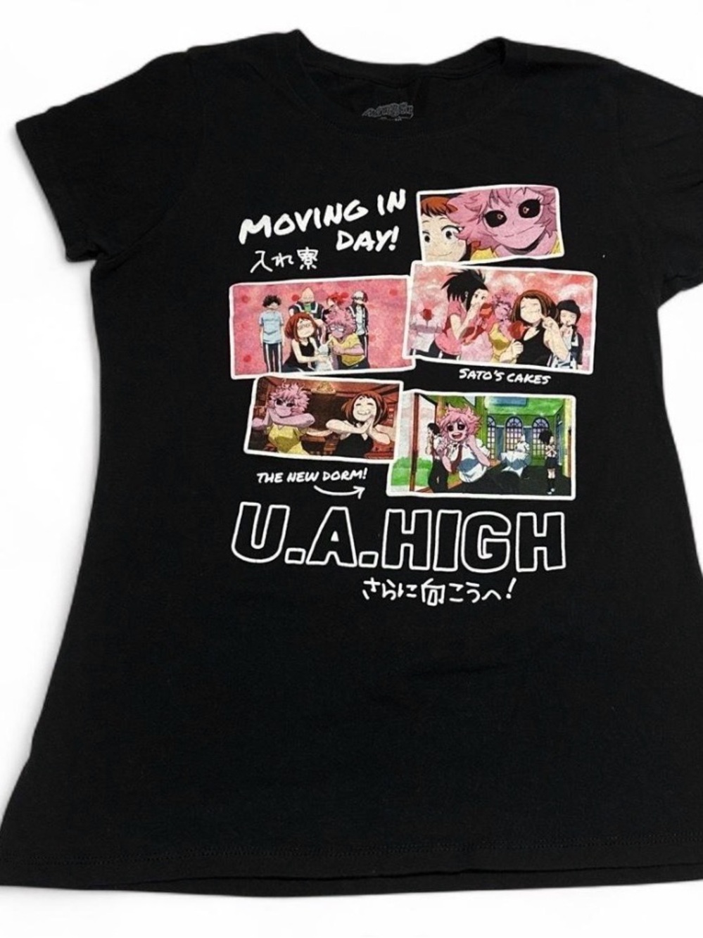 My hero academia U.A. High Black Graphic T-Shirt large